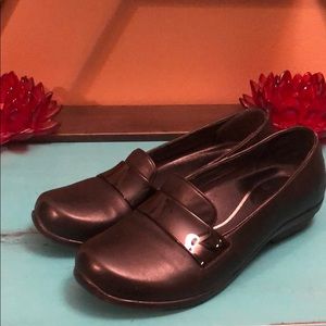 Dansko Black Leather Flats